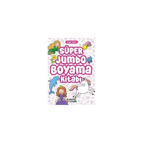 4E Süper Jumbo Boyama Kitabı- Pembe Dünya-128 Syf.