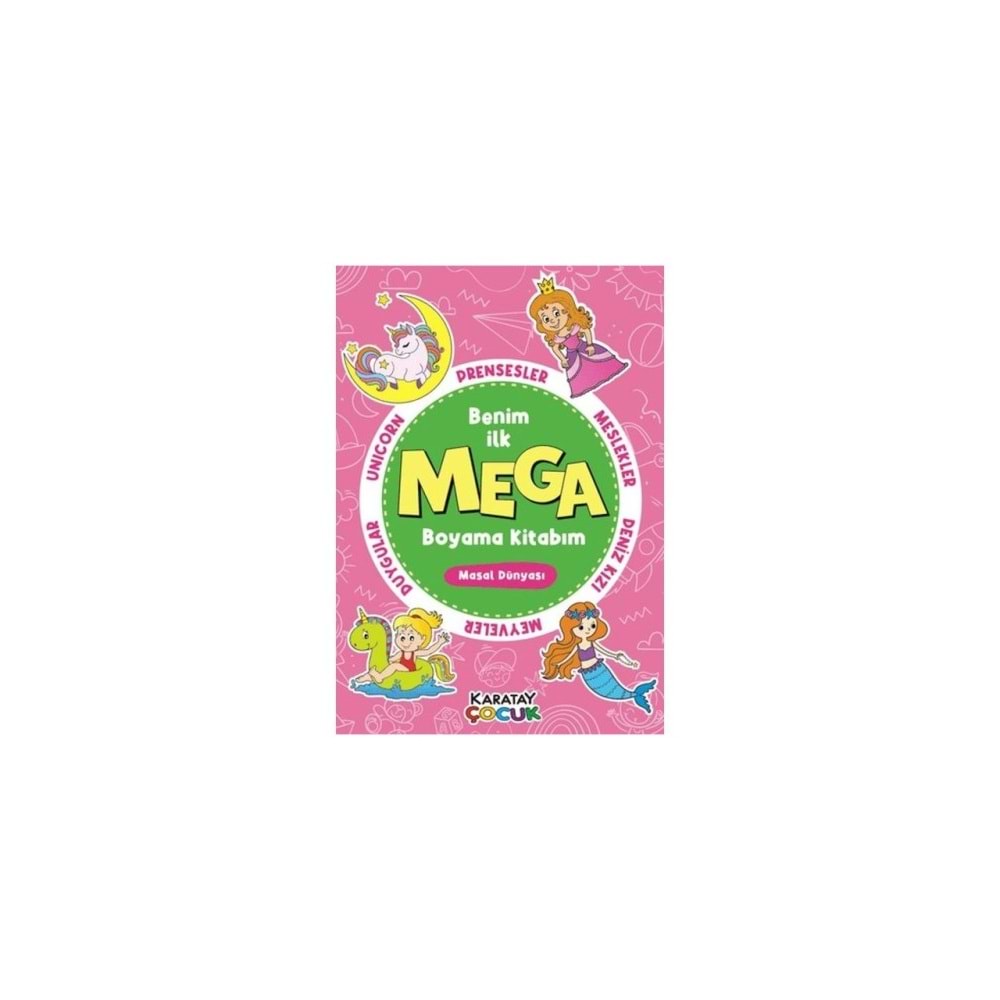 4E Mega Boyama- Masal Dünyası-128 Syf.