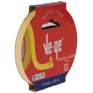 Vege Çift Taraflı Bant Askılı 12x25 Mt