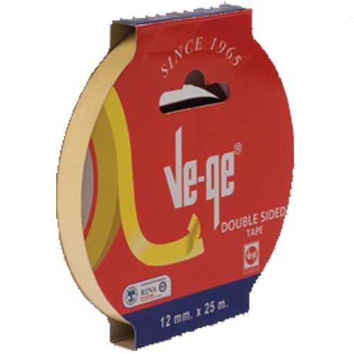 Vege Çift Taraflı Bant Askılı 12x25 Mt