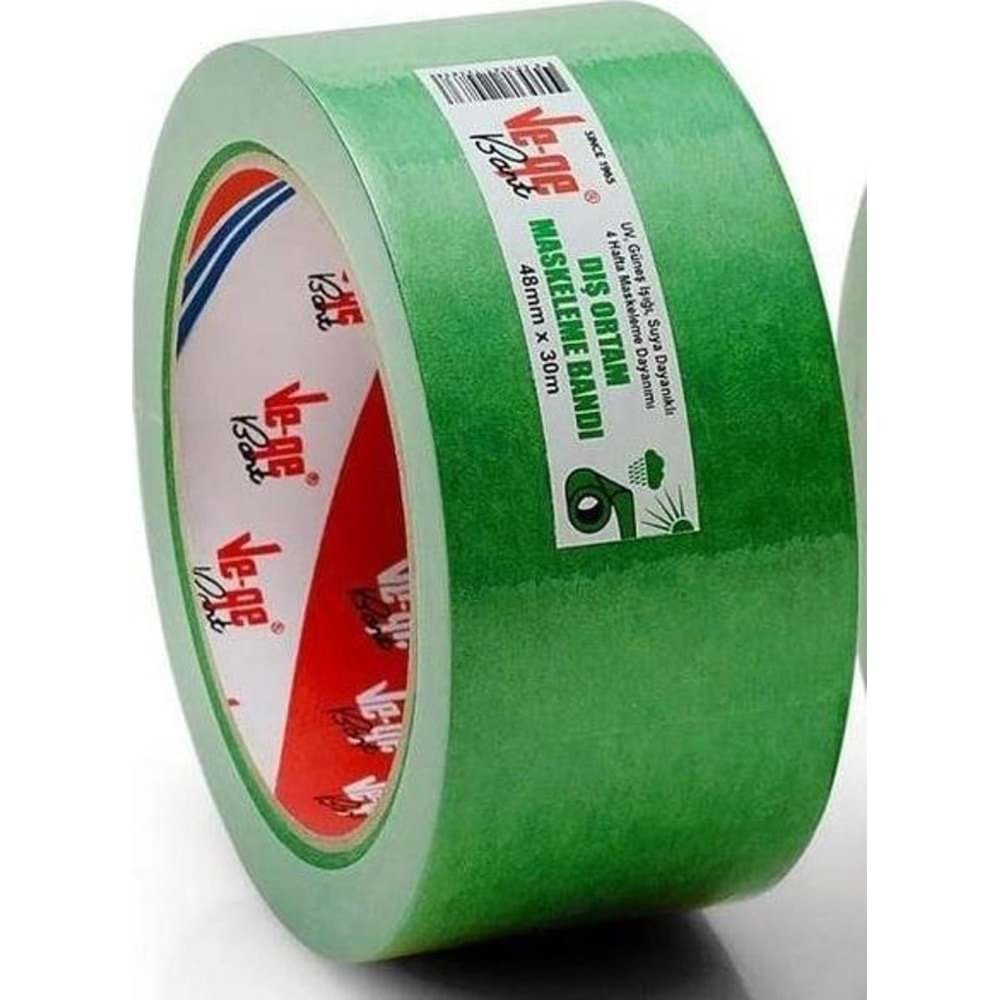 Vege Dış Ortam Maske Bantı-Yeşil-Sıngle Pack-Tek 48x30