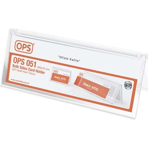Ops Kart Tutucu Çift Taraflı Yatay DP 051