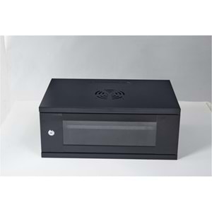 Racksan SE-6404S 4U Duvar Tipi Kabinet (240-530-400) Raf+Fan