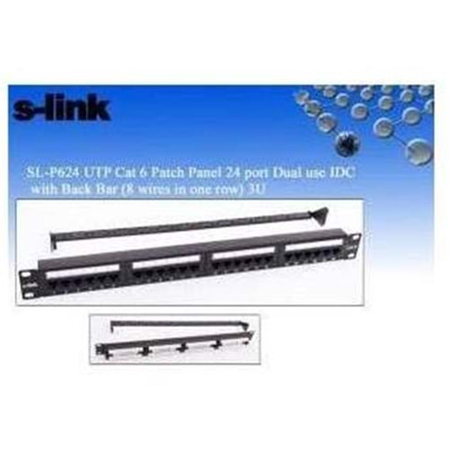 S-link SL-F624 24lü Utp Cat6 Patch Panel