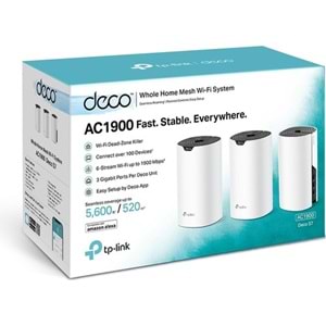 Tp-Link DECO S7 3Lü Paket AC1900 Tüm Evi Kapsayan Mesh Wifi Sistemi