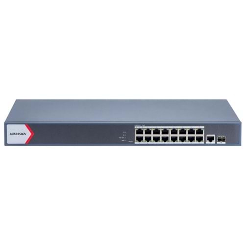 Hikvision DS-3E1518P-SI 16 Port Gigabit + 2xSfp Poe Yönetilebilir 225W Switch