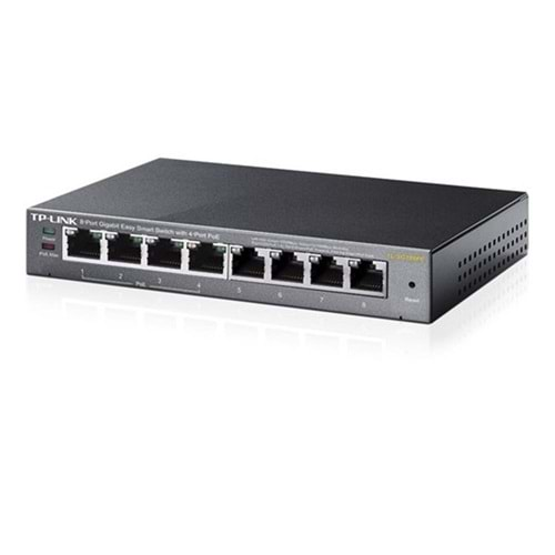 Tp-Link TL-SG108PE 8 Port 4 Port Poe+ 10-100-1000 Mbps Easy Smart Switch Çelik Kasa