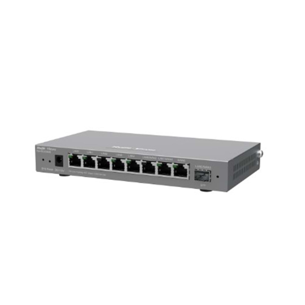 Ruijie-Reyee RG-EG209GS 8 Port 10-100-1000Mbps+1Port SFP 200 Kullanıcı Yönetilebilir Router