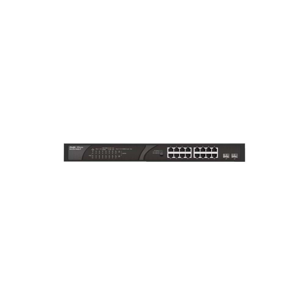 Ruijie-Reyee RG-ES118GS-P 16 Port POE+ 10-100-1000 Mbps 2 Port SFP 247W
