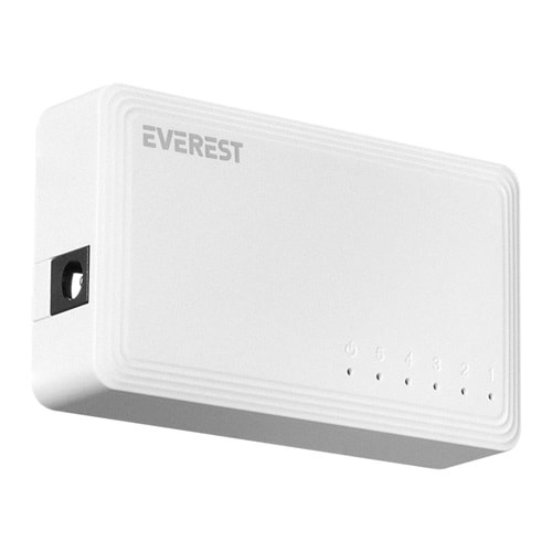 Everest EVERLINK ESW-515G 5 Port 10-100-1000Mbps Gigabit Ethernet Masaüstü Ethernet Switch Hub