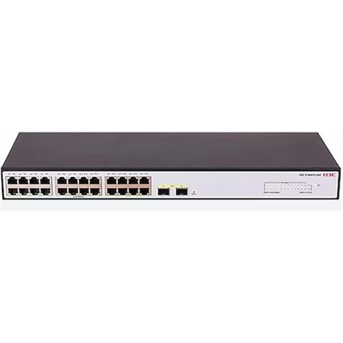 H3C S1600V2-26P-HPWR 24 PORT 10-100-1000 370W POE +2SFP YONETILEBILIR SWITCH