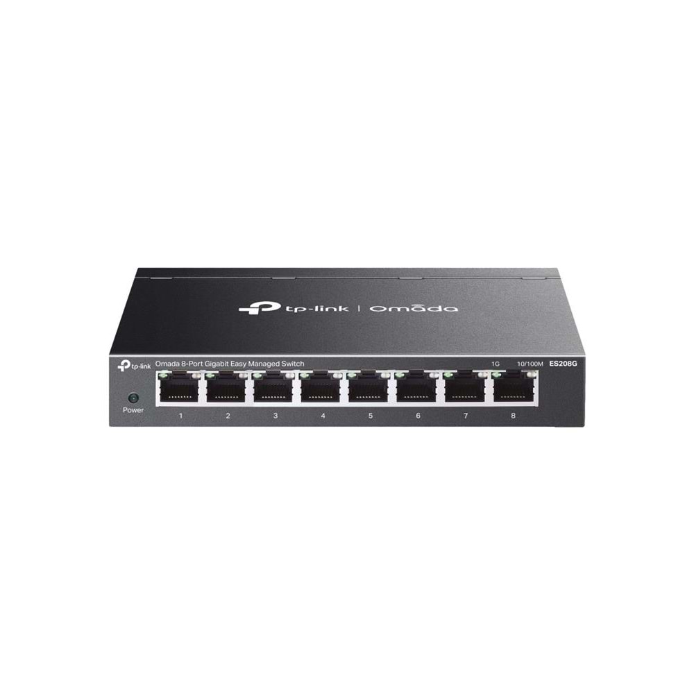 Omada TP-Link ES208G 8 Port 10-100-1000 Mbps Yönetilebilir Switch