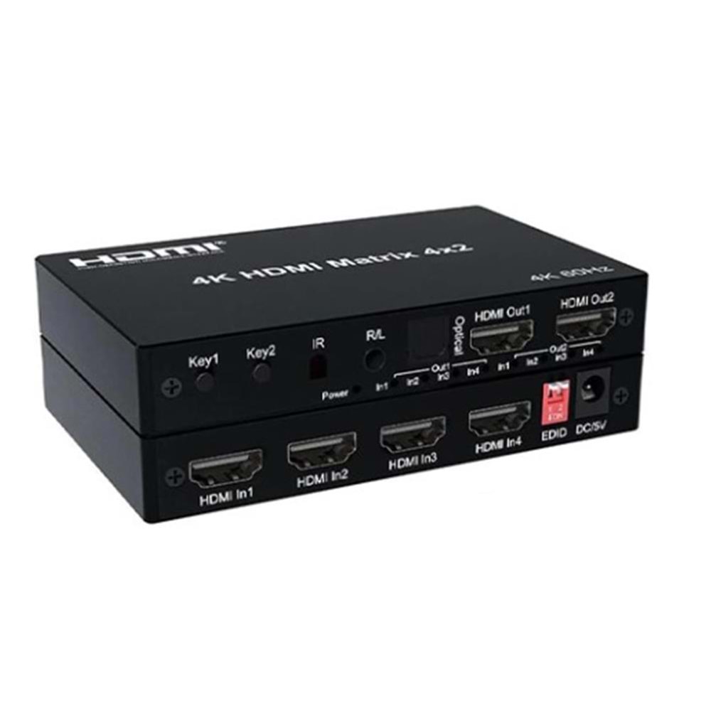 Nova HDMI 4×2 Matrix Switch 4K 60 Hz