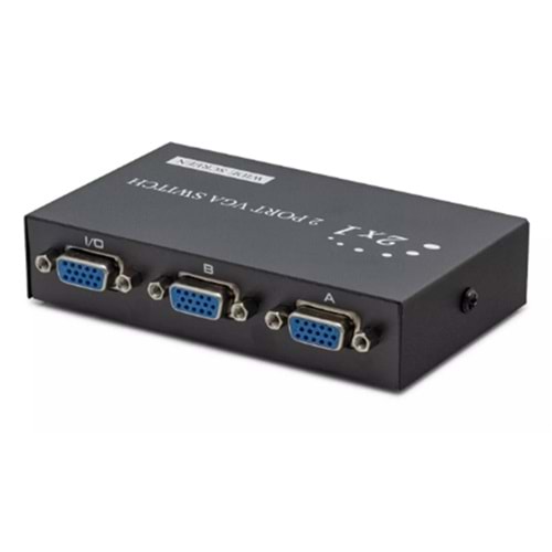 Hadron Hdx1280 2 Port Vga Switch 54Mhz 2Giriş 1Çıkış Butonlu Geçiş