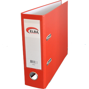 Elba Telgraf Klasör Plastik Lüx Geniş Kırmızı (1 Adet)