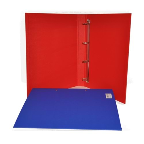 Bafix Talebe Klasörü Pvc 4 Halkalı A4 Kırmızı