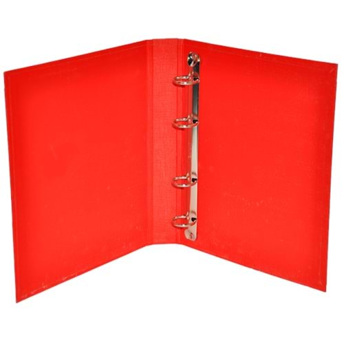 Bafix Talebe Klasörü Pvc 4 Halkalı A5 Kırmızı
