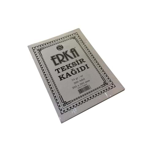 Erka Teksir kağıt 200 LÜ A4 54 GR