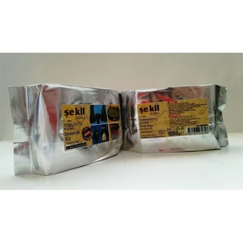Şekil Seramik Hamuru Terracotta 1000 GR Kahverengi VK1000KHV