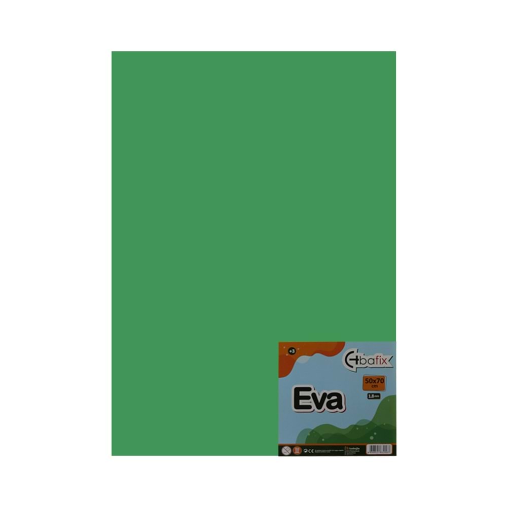 Bafix Eva Düz Renk 50x70 Yeşil (1 Adet)