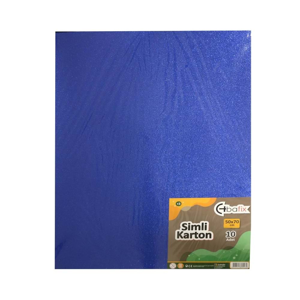 Bafix Simli Karton 50x70 Mavi (1 Adet)