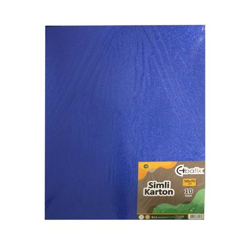 Bafix Simli Karton 50x70 Mavi (1 Adet)