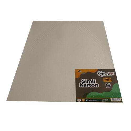Bafix Simli Karton 50x70 Beyaz (1 Adet)