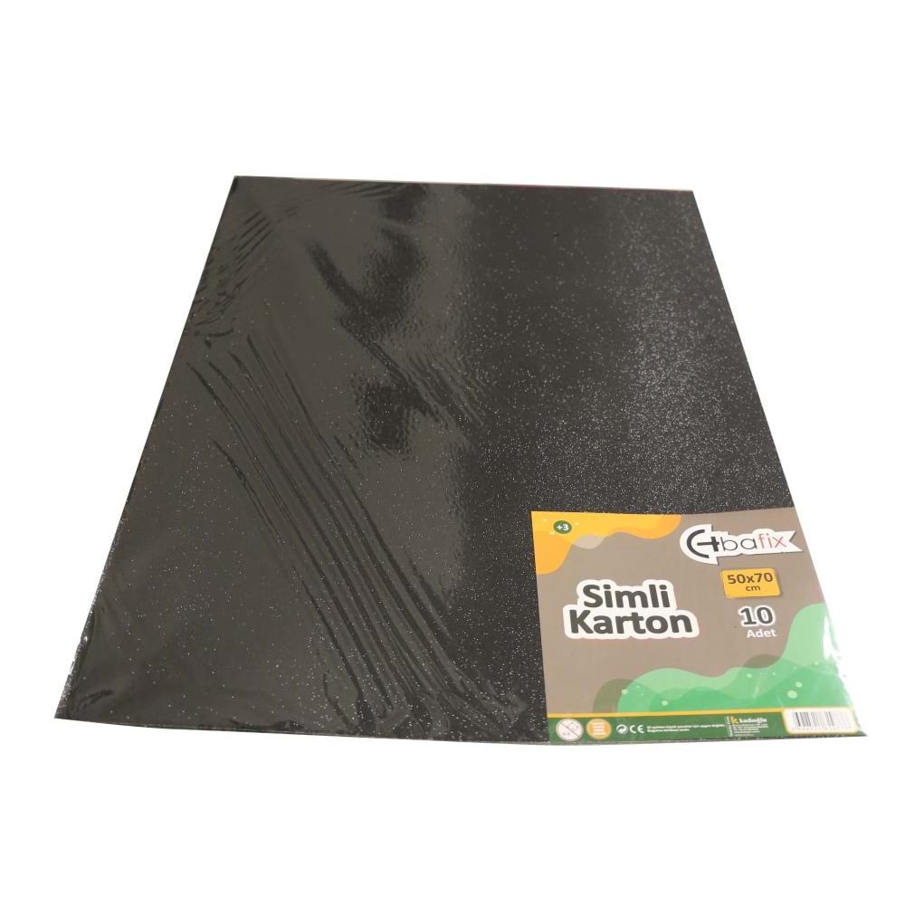 Bafix Simli Karton 50x70 Siyah (1 Adet)