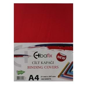 Bafix Cilt Kapağı Plastik Opak A4 160 MIC Kırmızı (1 Adet)