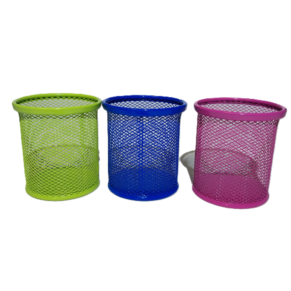 Bafix Kalemlik Metal Perforeli Silindir Karışık Renk BFX-MMK802K1