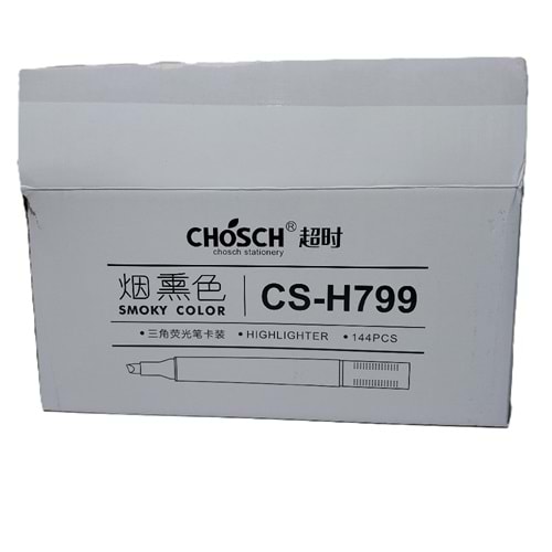 Bafix Fosforlu Kalem Kalem Tipi Smoky Color 6 Renk Blister CS-H799
