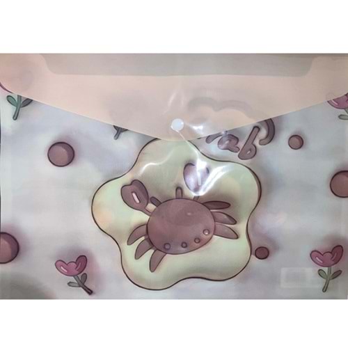 Bafix Çıtçıtlı Dosya Fafayu Desenli YY-1802 (1 Adet)