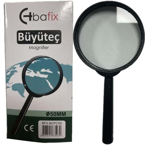 Bafix Büyüteç Cam Plastik Çerçeveli 50 MM BFX-BCPC50 (1 Adet)