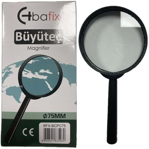 Bafix Büyüteç Cam Plastik Çerçeveli 75 MM BFX-BCPC75