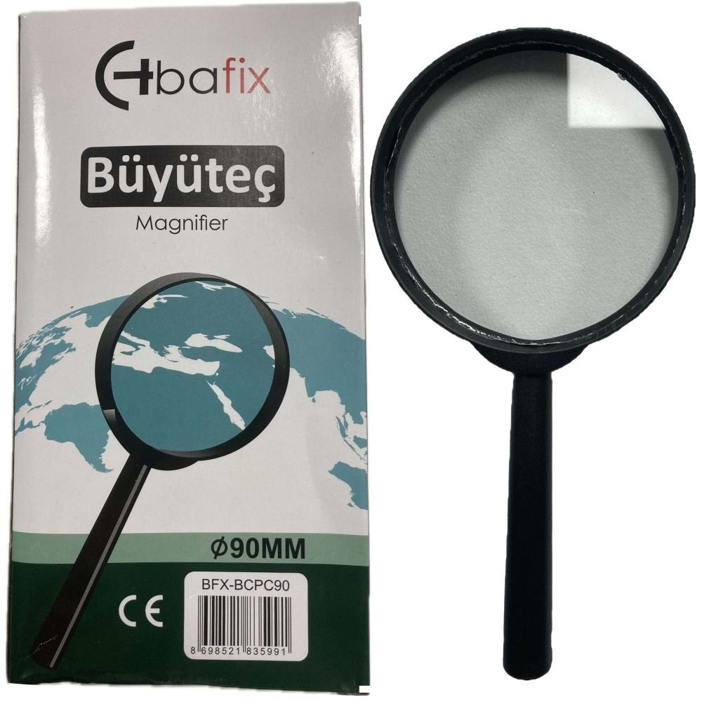 Bafix Büyüteç Cam Plastik Çerçeveli 90 MM BFX-BCPC90