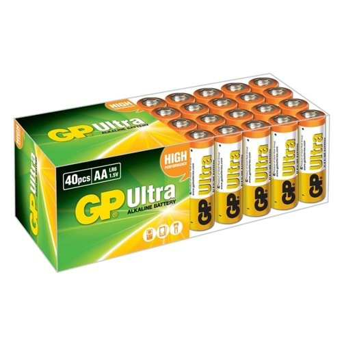 GP G-Tech LR6 AA Boy Ultra Alkalin Kalem Pil 40'lı Paket GP15AU-2B40