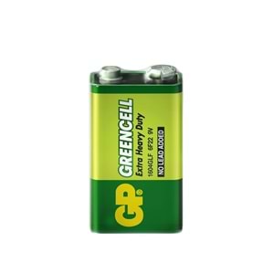GP Greencel 9V Çinko Pil 10'lu Paket GP1604G-S1