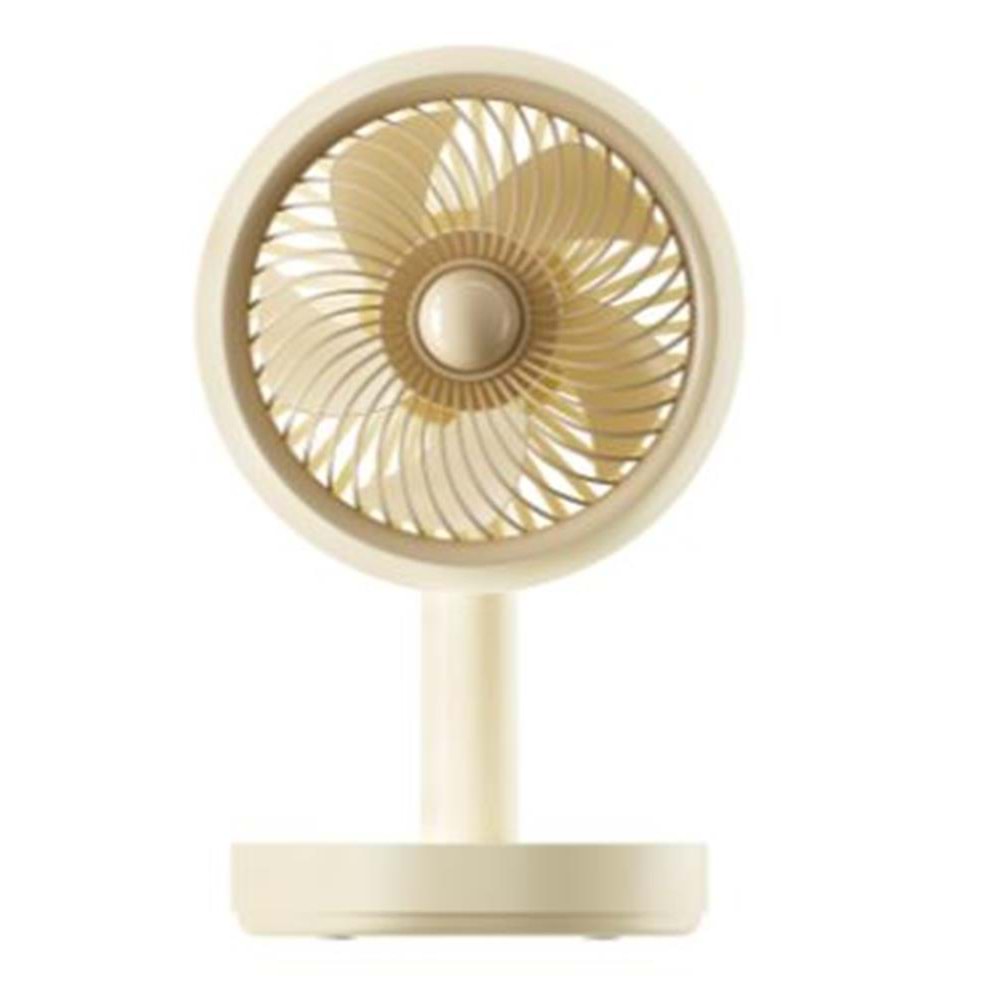 Asonic AFN22 Krem 500mAh 3 Hız Kademeli Masaüstü Usb Fan