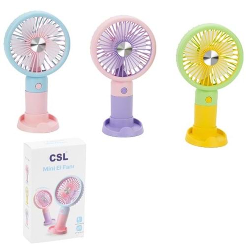 CSL XF Şarjlı Mini Fan Sarı