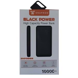 SnapMax SNP-3008 Beyaz 10.000 mah Powerbank 2x USB Çıkışlı 1 Type-C ve 1 Micro Girişli