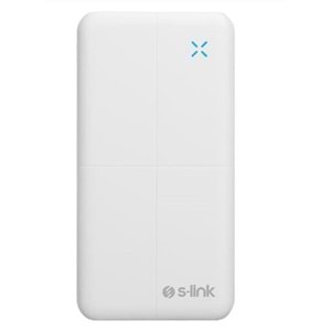 S-link IP-G12N 10000mAh Micro+Usb+ Type-C Giriş+Çıkış Beyaz. Taşınabilir Pil Şarj Cihazı Powerbank