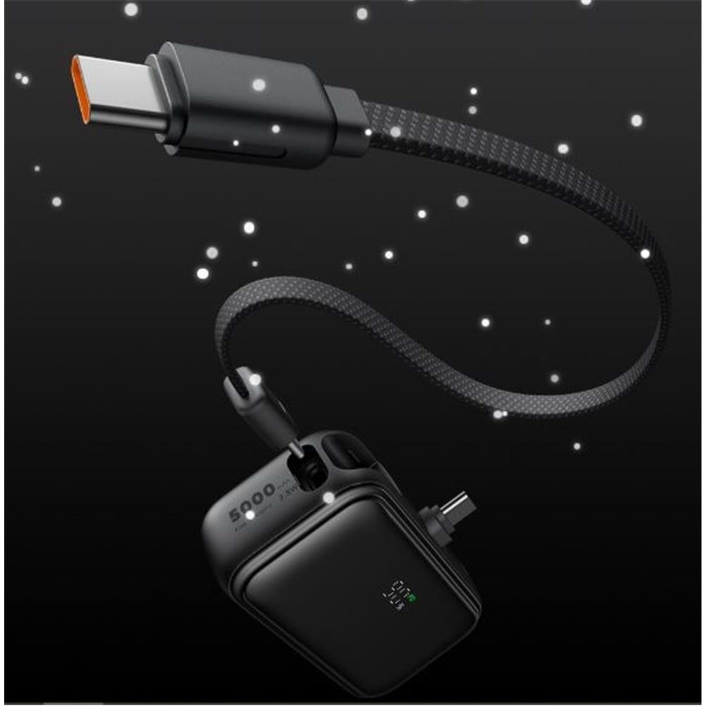 MCDODO MC-7760 5000mAh 22.5W Dahili Kablolu Powerbank