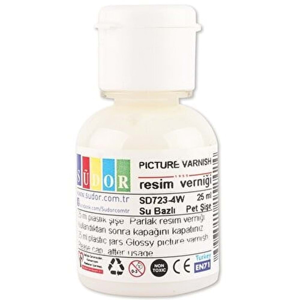Südor Resim Verniği Su Bazlı 25 ML SD723-4W (1 Adet)