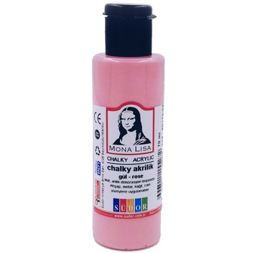 Mona Lisa Akrilik Boya Chalky 70 ML Gül SD170-04 (1 Adet)