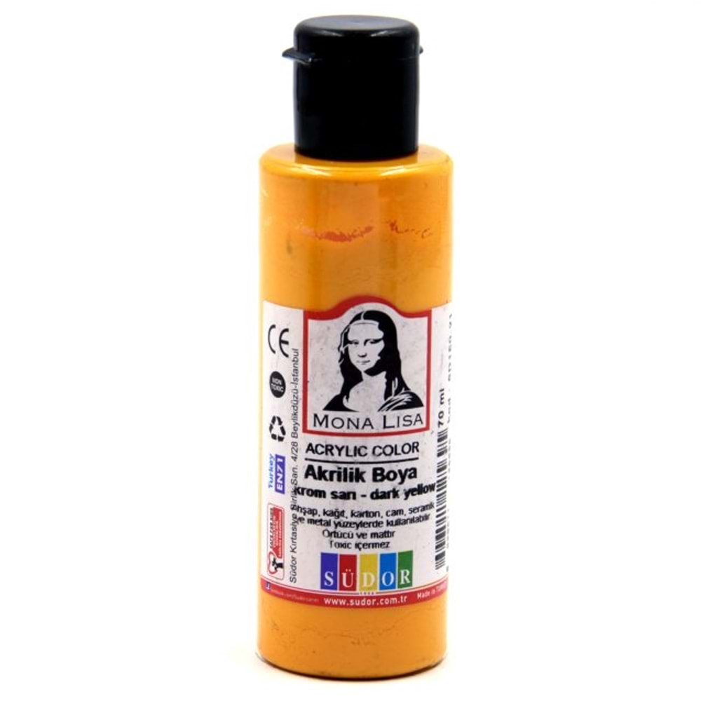 Mona Lisa Akrilik Boya 70 ML Krom Sarı SD150-21 (1 Adet)