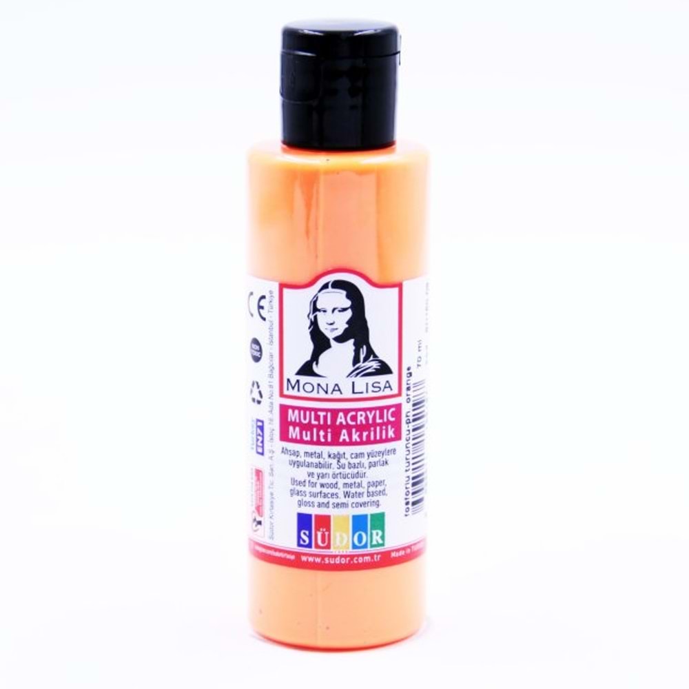 Mona Lisa Multi Akrilik 70 ML Fosforlu Turuncu SD160-09 (1 Adet)