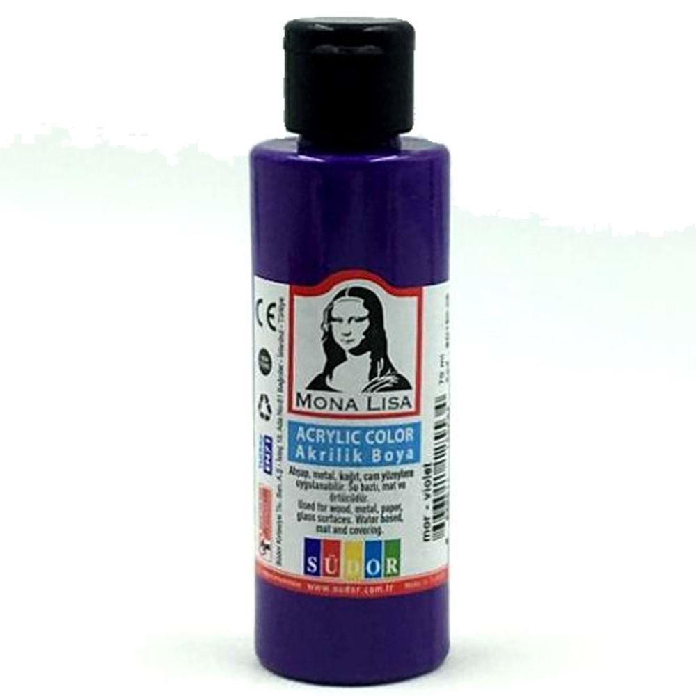 Mona Lisa Akrilik Boya 70 ML Mor SD150-05 (1 Adet)