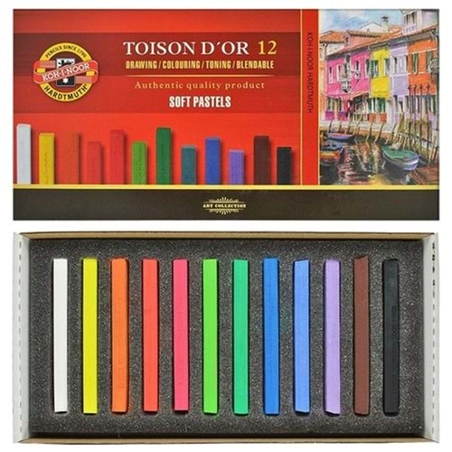 Koh-I Noor Set Of Artist´S Dry Chalks Carre 8582 12