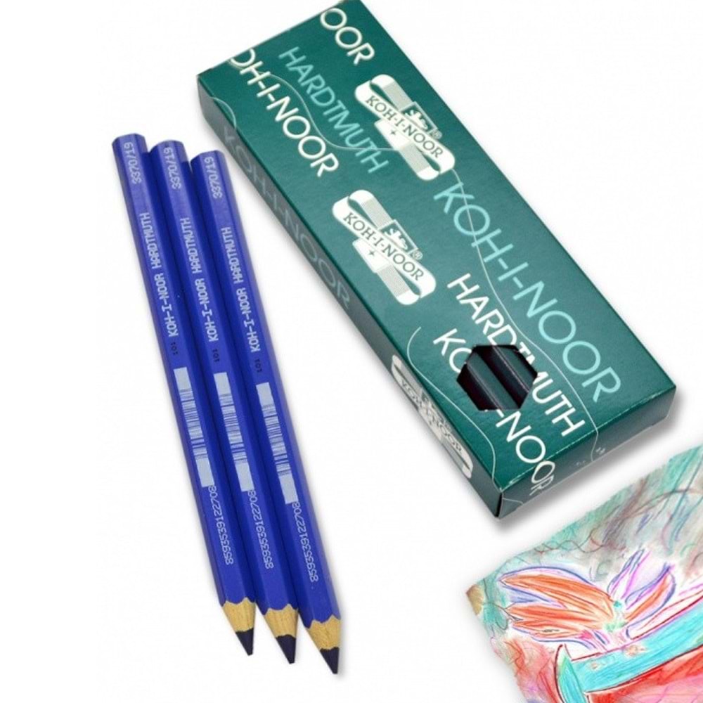 Koh-I Noor Jumbo ColouRed Pencil 3370 Dark Mavi (1 Adet)
