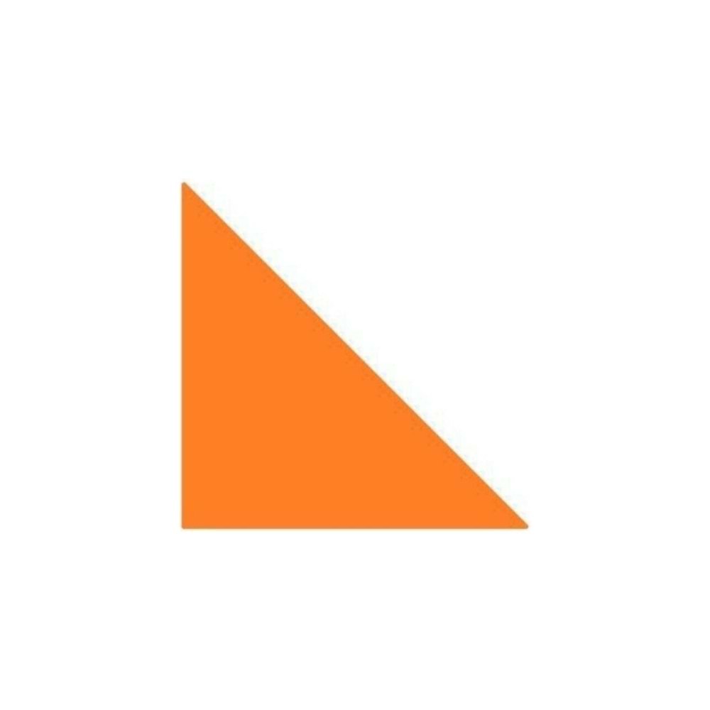 Panda Eva Pano Üçgen 44x25 Turuncu